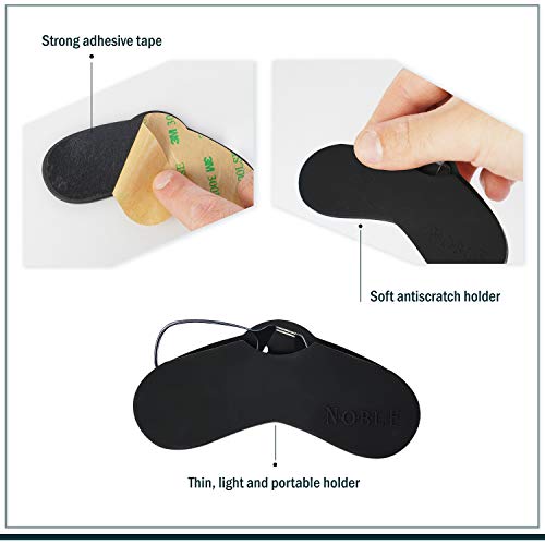 Ultra Slim and Flat Reading Glasses Thin and Flexible Armless (2 Pairs) Enhanced Comfort Nose Rest, Armless Pocket Size Readers with 2 Stick-on Silicone Case Holder